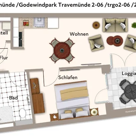 Godewindpark Travemuende Godewindpark Travemuende 2-06 Appartement Lübeck